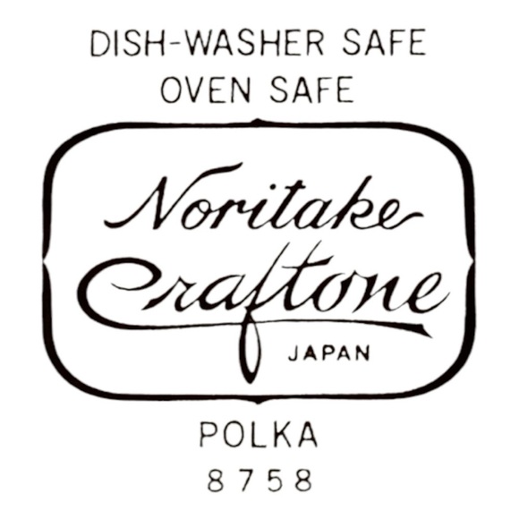 Vintage Noritake #8758 Polka Service Plate - Picture 3 of 3